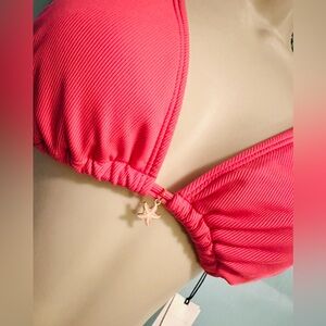 Hot Pink Bikini top size Large 12/14 by Shade & Shore